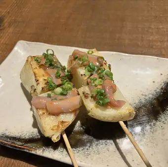 Potato with salted squid and butter