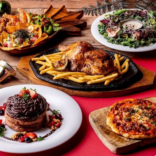 【12/1~12/25期間限定】★クリスマスパーティーセット＆乾杯・食後ドリンク付き★