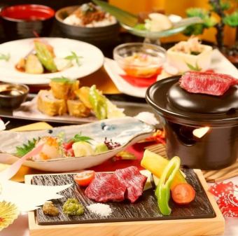 【肉食愛好者必看◎附無限暢飲】共9道菜「精選肉品套餐」4,500日圓（含稅）