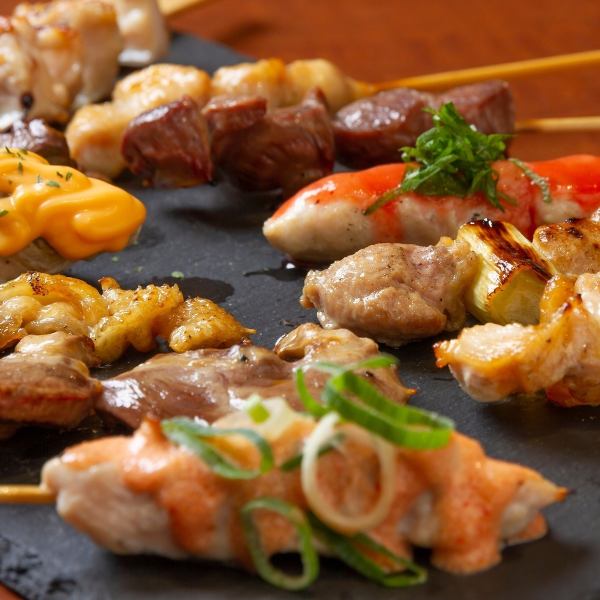 Very popular with women too! Kuraju's yakitori is made using fresh local chicken!