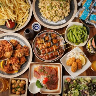 ■ 3小时畅饮“藏寿套餐”（包含烤鸡、自制南蛮鸡等8道菜）5,000日元 ⇒ 4,000日元