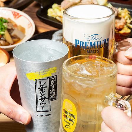 種類豊富な飲み放題メニュー!シーンに合わせて選べる