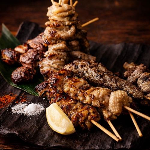 大宮で味わう炭火串焼き鳥