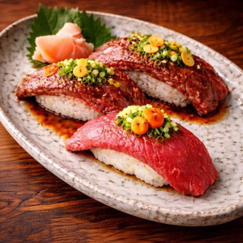 肉寿し　和牛カルビ　和牛もも