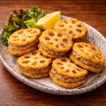 おすすめ！　れんこんの挟み揚げ