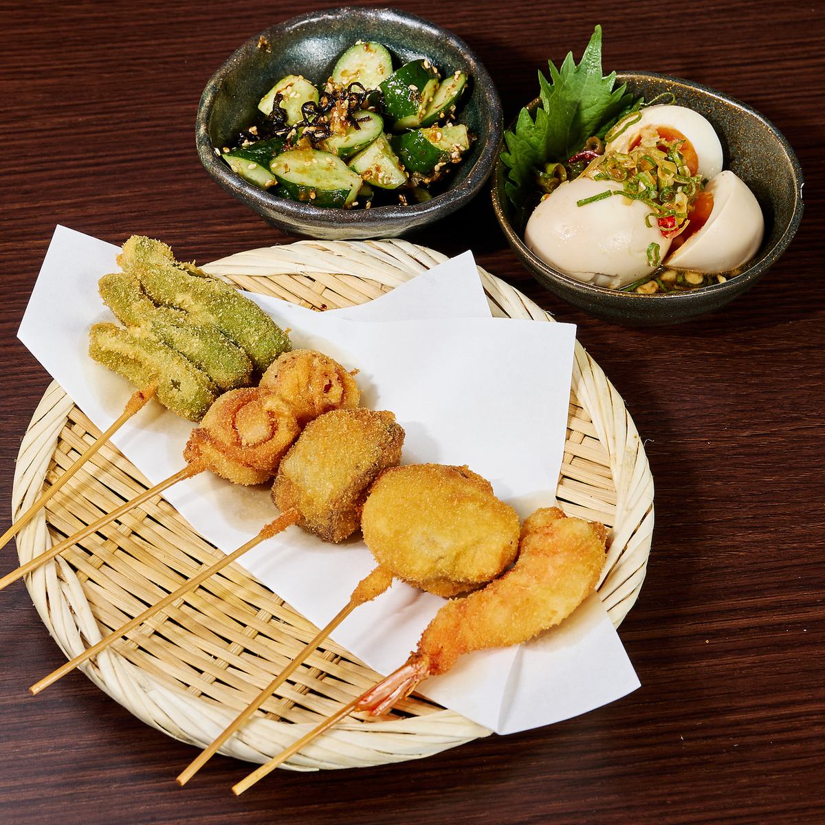 Our restaurant, which mainly serves skewers, is very satisfying♪