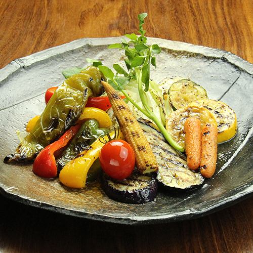 Oven-baked seasonal vegetables