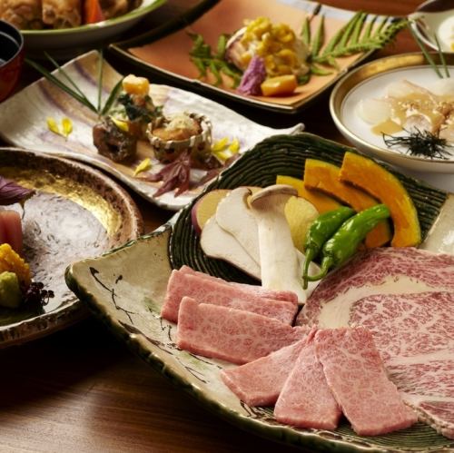 [Grilled Shabu Course 7,000 yen (tax included)] Our specialty course! This course can be reserved for two or more people.