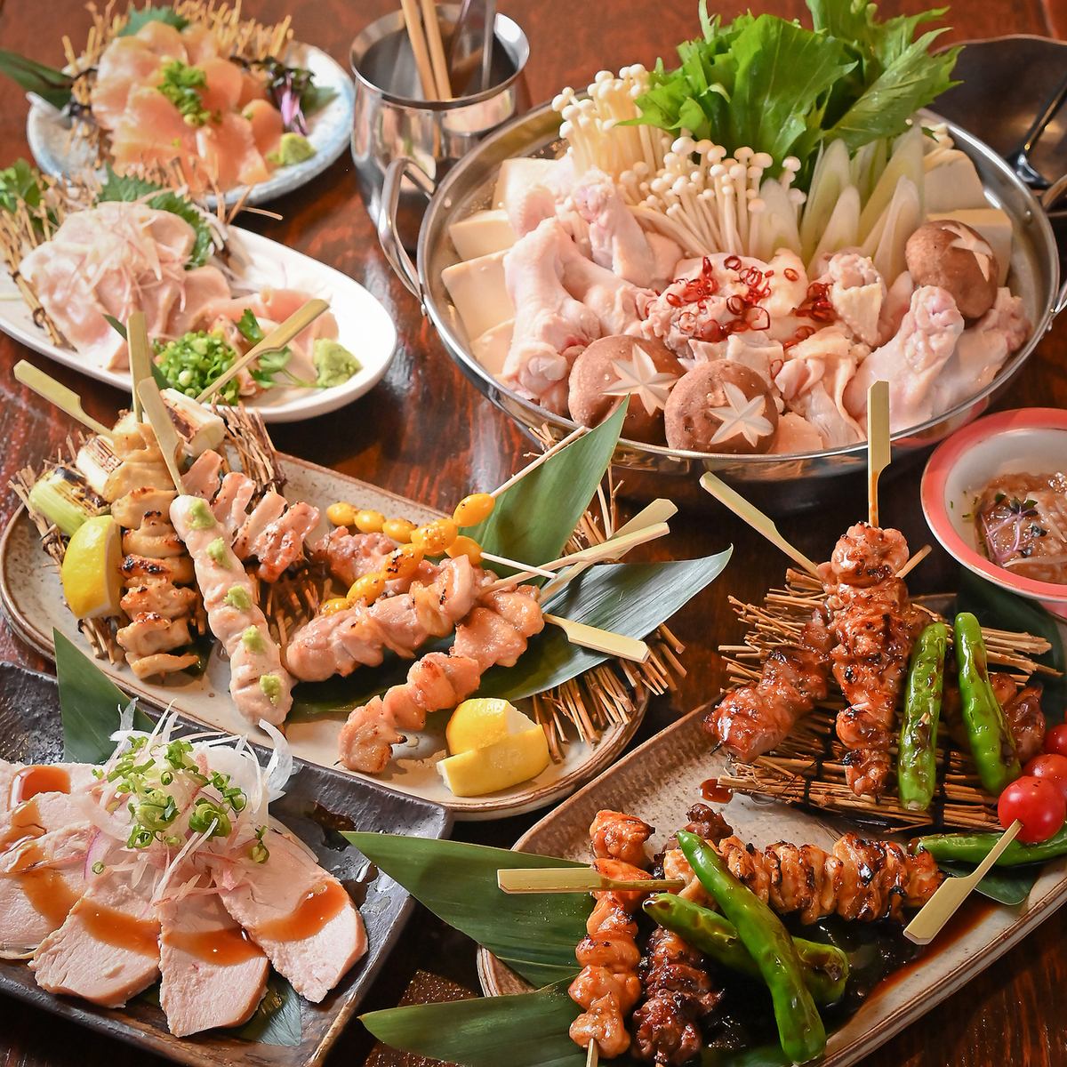 神栖の和モダン空間で楽しむ備長炭焼き鳥と日本酒