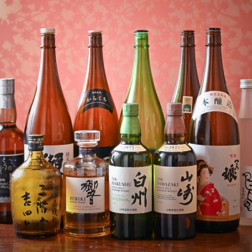 日本酒と串で会話も弾む