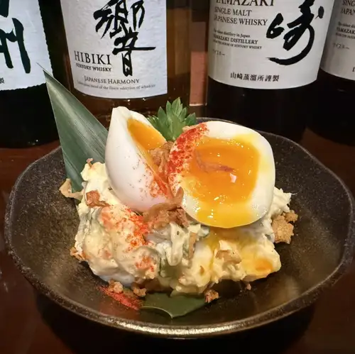 半熟卵のポテトサラダ