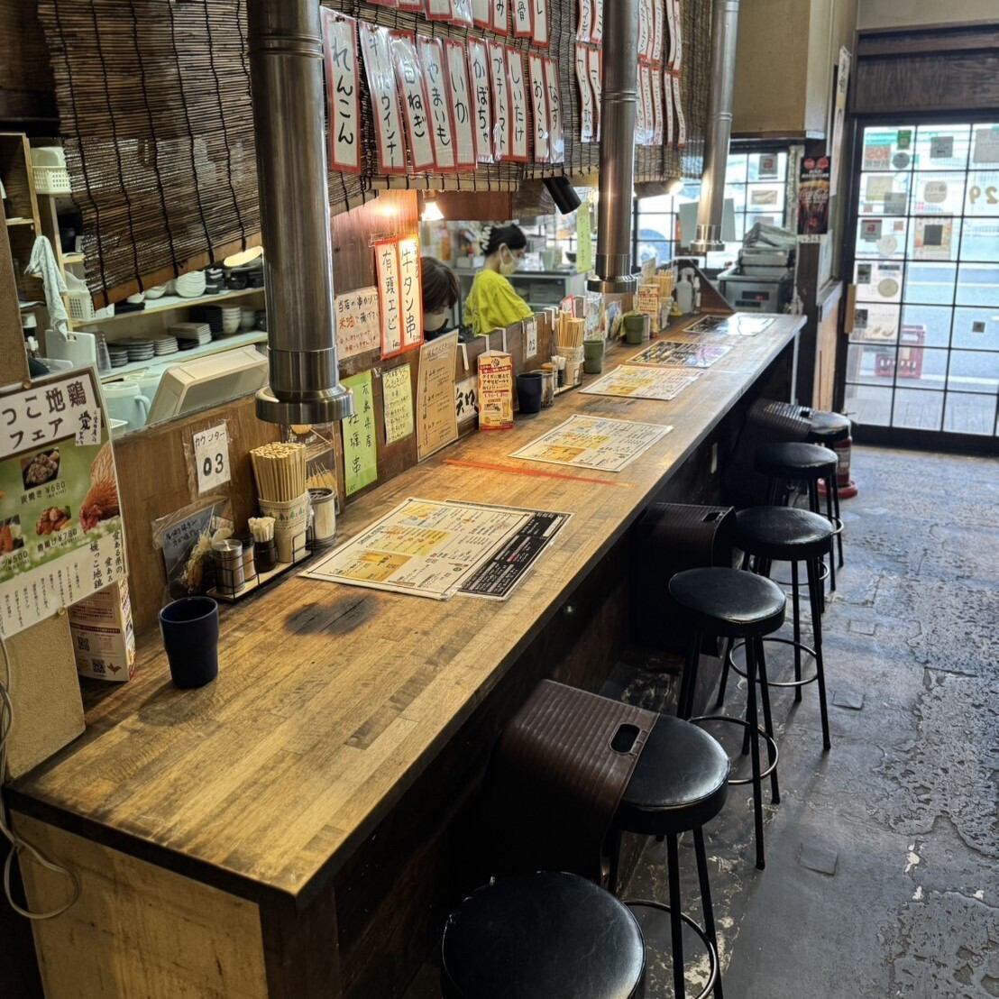 カウンター席はおひとり様のご利用にもってこい◎