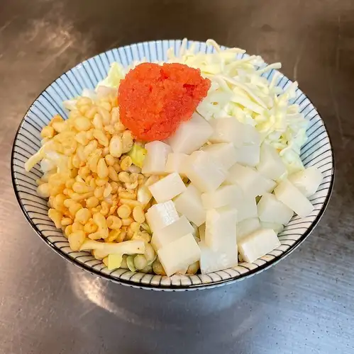 香ばしい名物もんじゃ焼き
