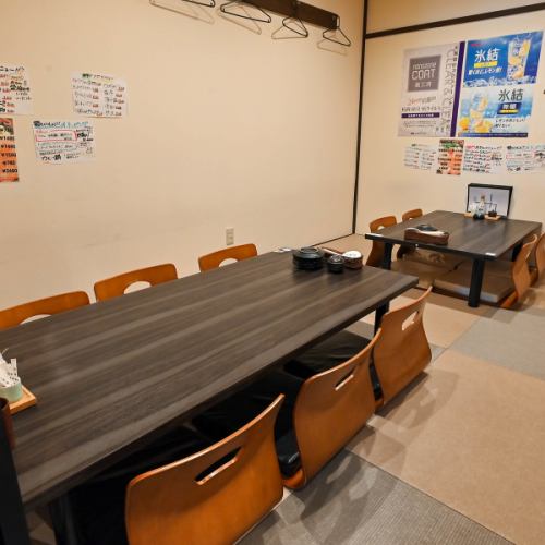 If you open up the tatami seats, you can turn it into a banquet hall that can accommodate up to 20 people! Perfect for large groups such as company banquets! We look forward to your reservations for all kinds of parties!