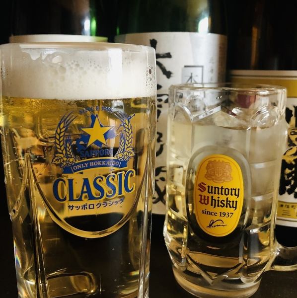 All-you-can-drink is a great deal◎120 minutes 1280 yen/draft beer included 1580 yen/plus sake included 1880 yen