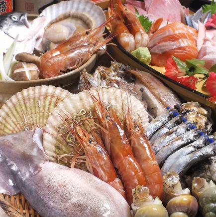 [Hige 4,500 yen course] Includes 16 kinds of grilled meat and seafood including 10 kinds of grilled meat and seafood, a luxurious boat-shaped platter, fried food, etc. + 120 minutes of all-you-can-drink