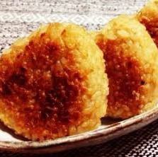 Grilled rice balls