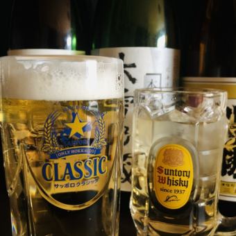 [Weekday only] Senbero Set! Choose from a selection of assorted drinks and two snacks! Two drinks of your choice for just 2,000 yen!