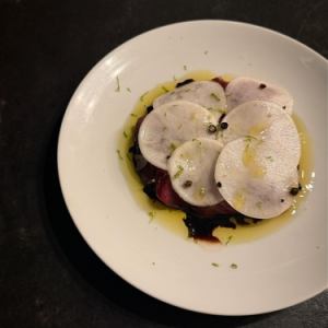 鰹のマリネ~生胡椒とライム~