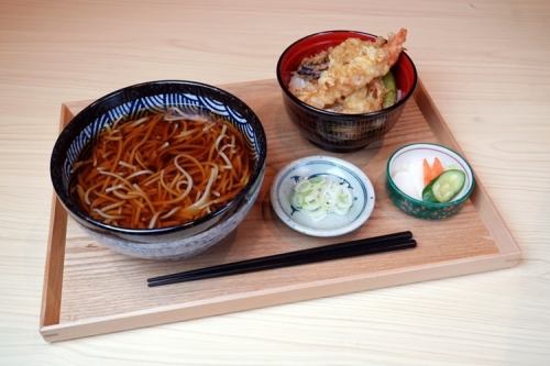 かけそば+天丼セット