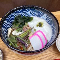 山菜とろろ蕎麦