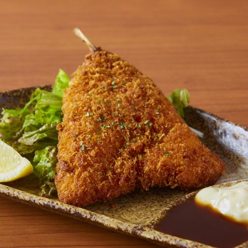 Fried horse mackerel~Homemade tarutaru~