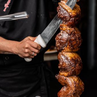 [Weekend Lunch] 100 minutes 11 kinds of churrasco & all-you-can-eat buffet [4,500 yen] *Soft drink bar included