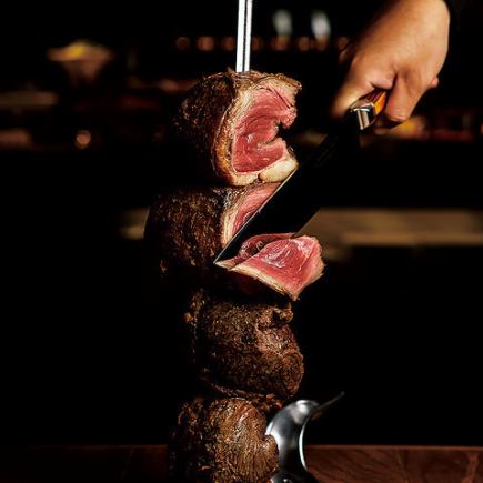 [Dinner] 100 minutes with 12 varieties of churrasco and all-you-can-eat buffet [5,000 yen] *Soft drink bar included