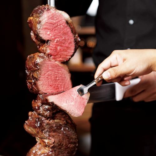 All-you-can-eat authentic Black Angus beef churrasco!