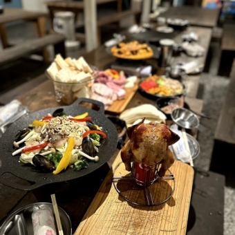 【Silver】アメリカンキャンプBBQコース 4,000円