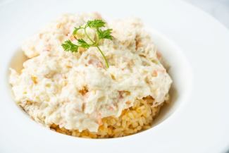 Fluffy egg white crab fried rice