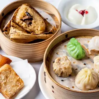 【女子会・ご褒美ランチ】小籠包、点心、デザートなど全6品＋選べる1ドリンク　飲茶点心コース