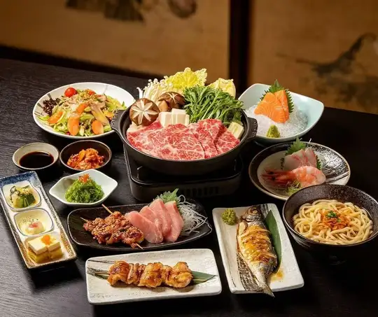 ３Hプレミアム飲み放題付「限定牛すき焼鍋コース」少し贅沢に特別なひとときにぴったりのコース