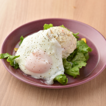 Fried egg potato salad (Iburigakko)