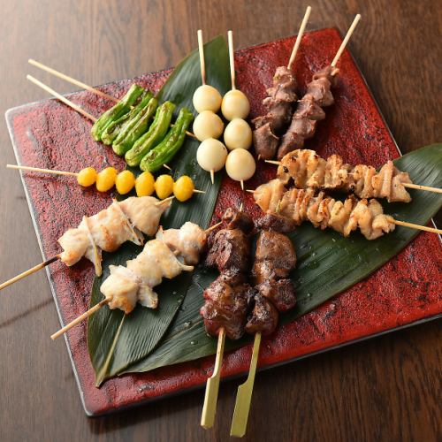 一本一本丁寧に焼き上げる焼き鳥