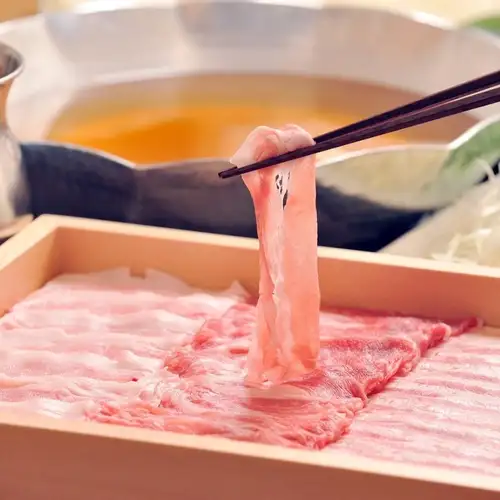鹿児島名物黒豚のしゃぶしゃぶ