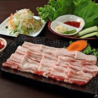 【2時間制L.O90分】サムギョプサル食べ放題