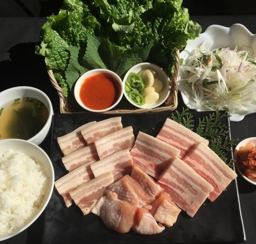 サムギョプサル定食