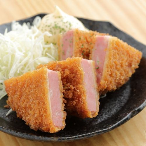 [Fried food] Ham cutlet