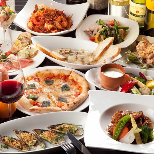 您可以根据自己的喜好选择意大利面♪女子派对套餐3小时无限畅饮8道菜3850日元