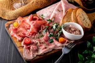 Assorted meat appetizers