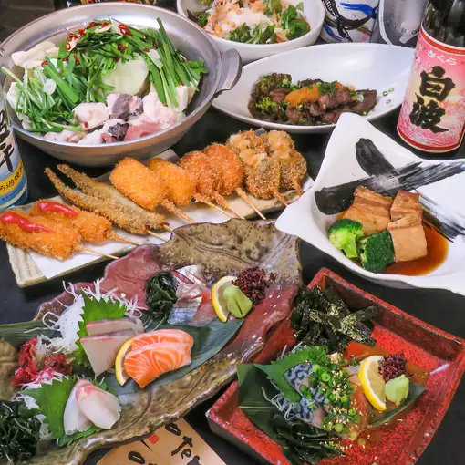 《2H飲み放題付き》博多三昧コース 5000円 ☆金、土、祝前日はプラス200円