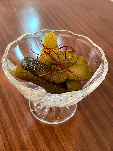 Cornichon (pickled cucumber)