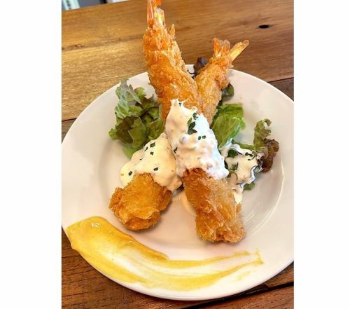 Fried shrimp (2 bottles of original tartar sauce)