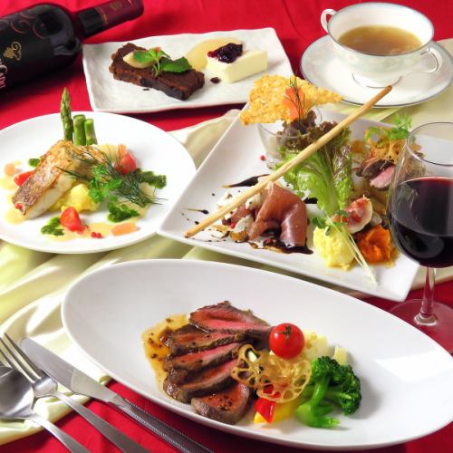 ≪Very Satisfied≫ [Course Meal] A stylish and exquisite course meal prepared by a top-class chef who has demonstrated his skills at hotels and many famous restaurants.