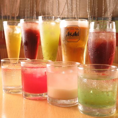 2-hour all-you-can-drink course → 1,628 yen! Draft beer and fruit liquor are also available ◎