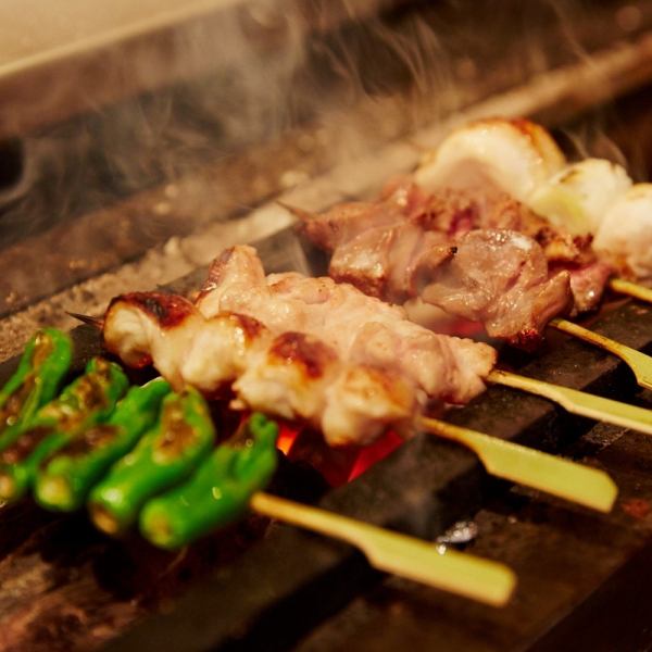 Excellent yakitori with different suppliers depending on the part