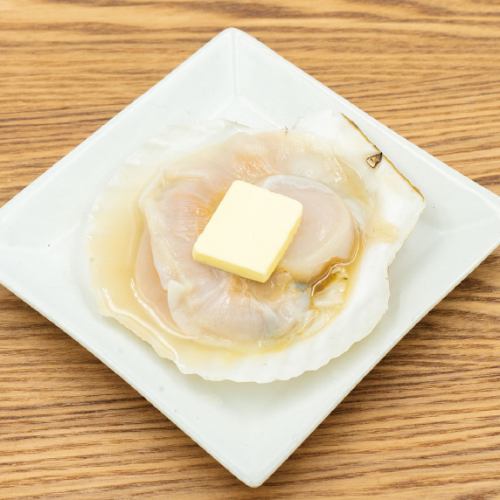 殻付きホタテのバター醤油