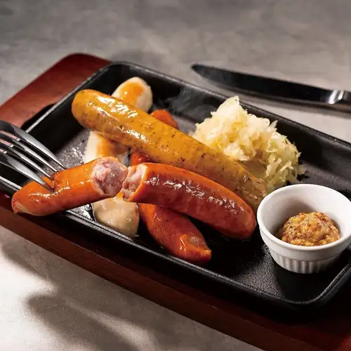ソーセージ4種盛合せ Assorted sausages (4kinds)