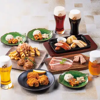 ■当日OK!■ヱビスが4種類楽しめる！120分通常飲み放題付『ビヤバーコース』税込5,500円
